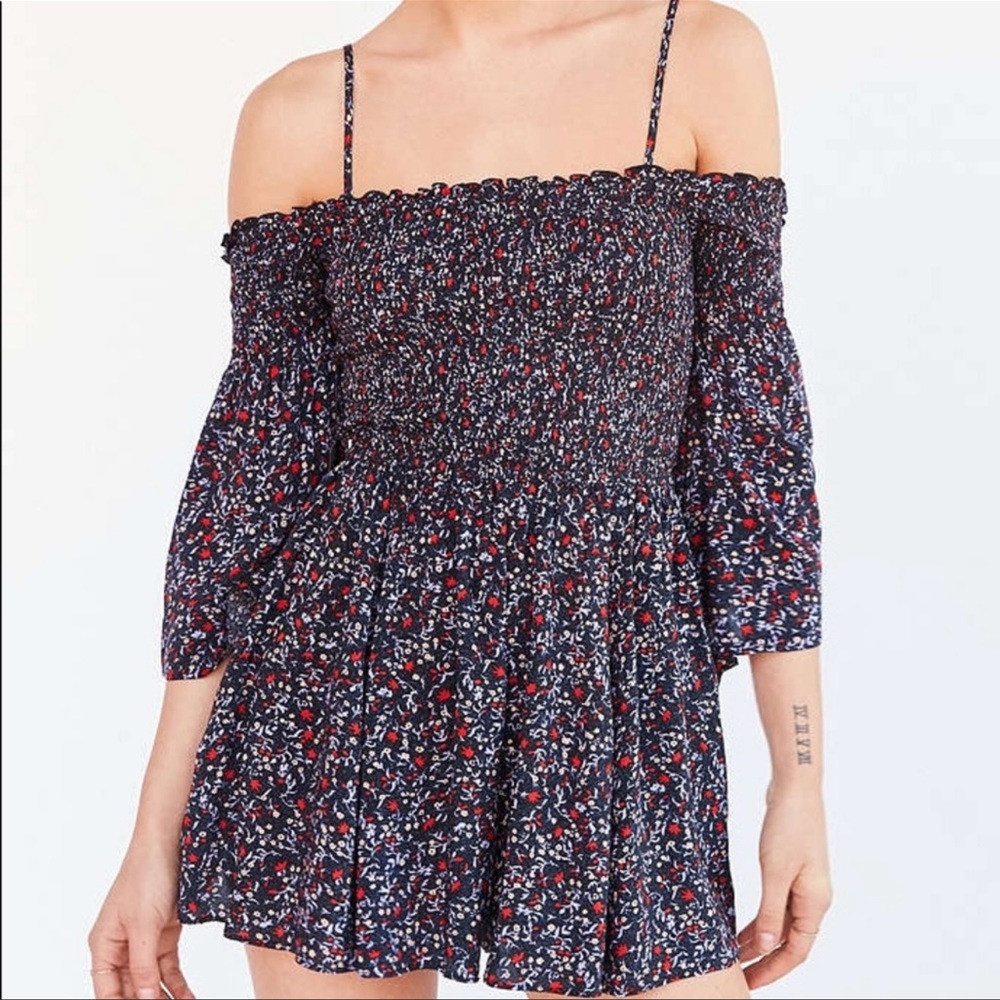 UO Ecote Lula off the shoulder romper